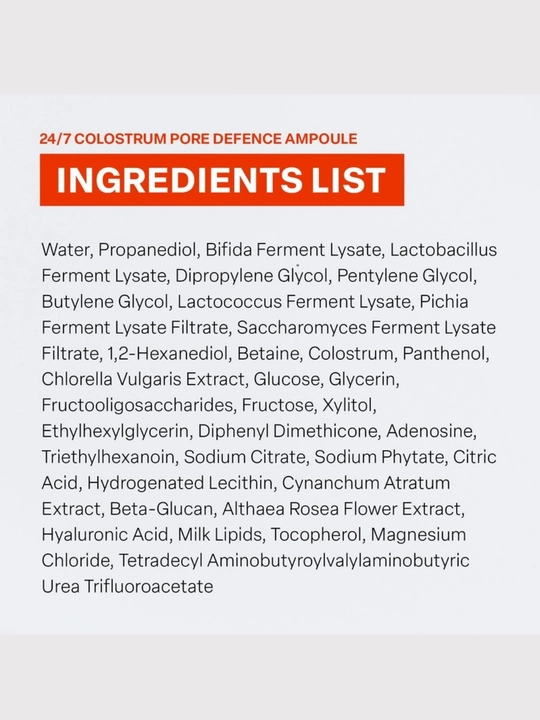 Сыворотка - мист для лица, сужение пор и увлажнение, PURCELL Colostrum Pore Defence Ampoule
