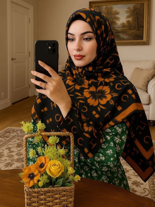 Женские и девичьи платки, разных размеров, хиджаб-платок, платок Dior, платок Chanel