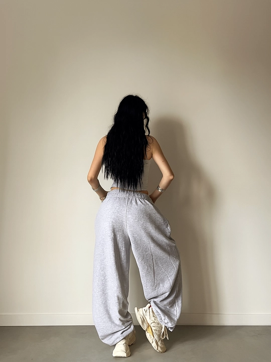 Ayollar uchun keng jogger shimlar paxta
