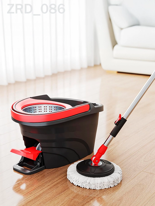 Spin MOP Turbo Smart chelak shvabra, aylanadigan, nam tozalash uchun, mikrofiberli