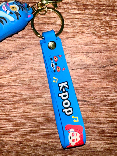 Брелоки из полиуретана на тему k-pop demon hunters, не выцветает, прочные — DIY7-KPOPKEY-БЕЖЕВ