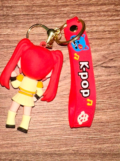 Брелоки из полиуретана на тему k-pop demon hunters, не выцветает, прочные — DIY7-KPOPKEY-БЕЖМЕЛ