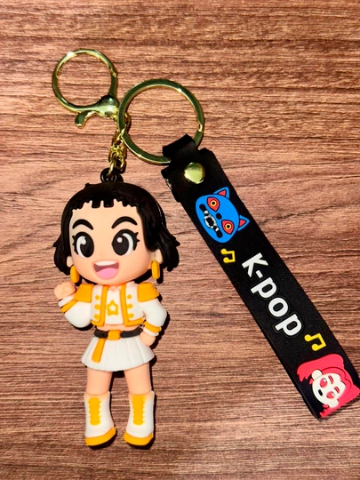 Брелоки из полиуретана на тему k-pop demon hunters, не выцветает, прочные — DIY7-KPOPKEY-БЕЛЫЙ