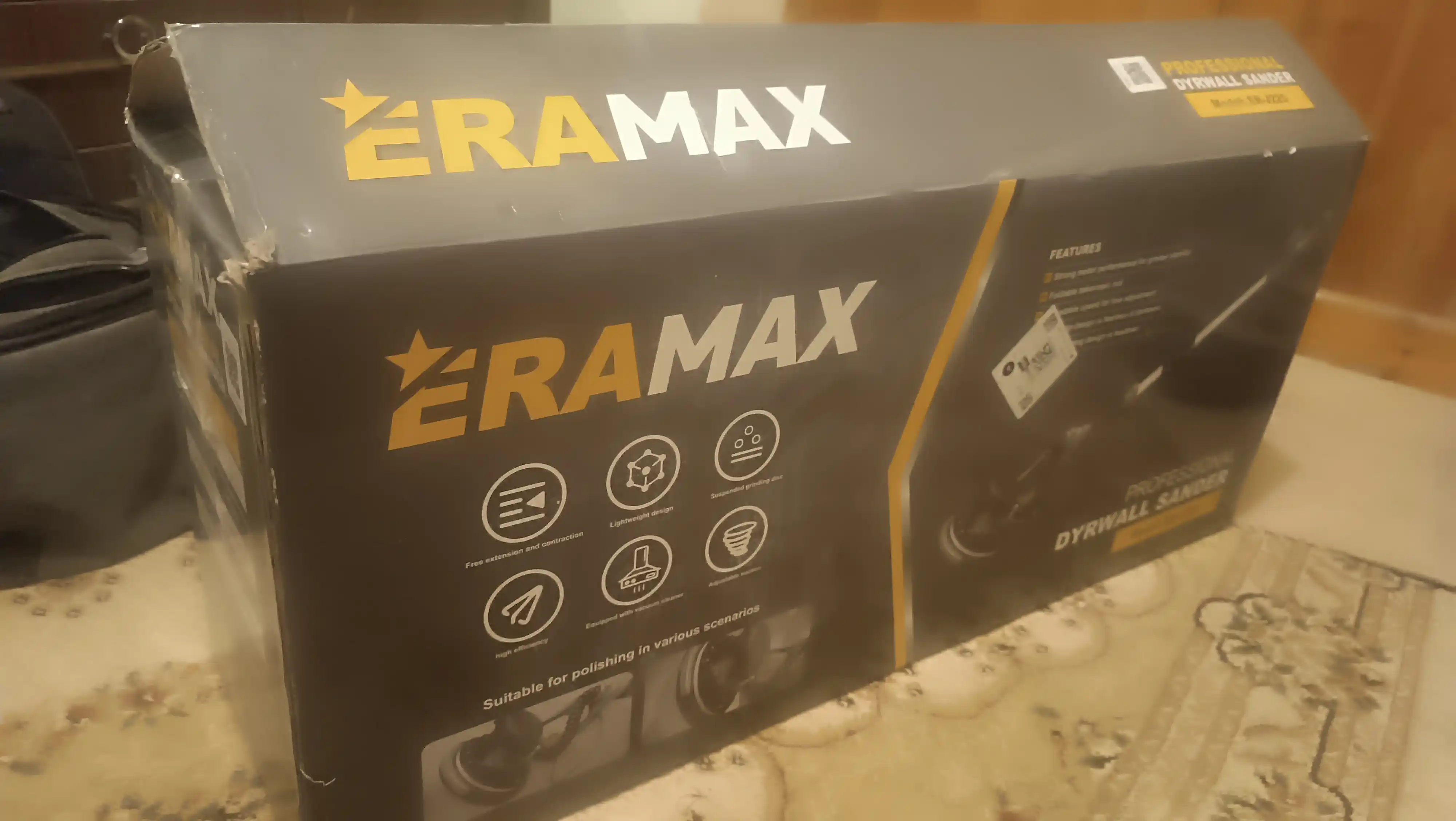 Шлифмашинка для стен и потолков Eramax, в пластиковом кейсе