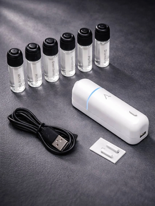 ULTRASONIC aroma diffuzer avtomobil uchun, simsiz havo namlagich, osvejitel