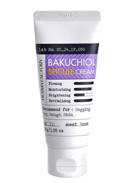Омолаживающий крем с микроиглами Derma Factory Bakuchiol Spicule Cream, 30 гр - 