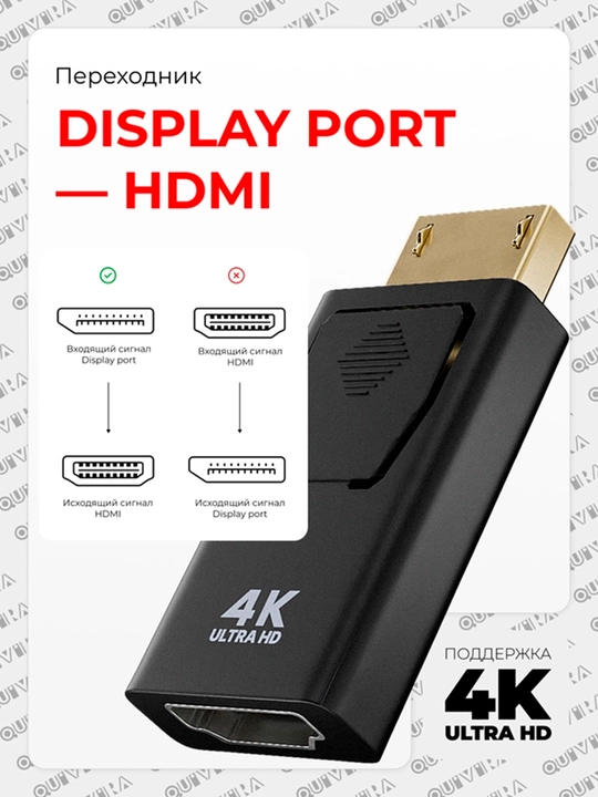 Adapter DisplayPort DP dan HDMI, HDMI 4K, 60 Hz, UltraHD