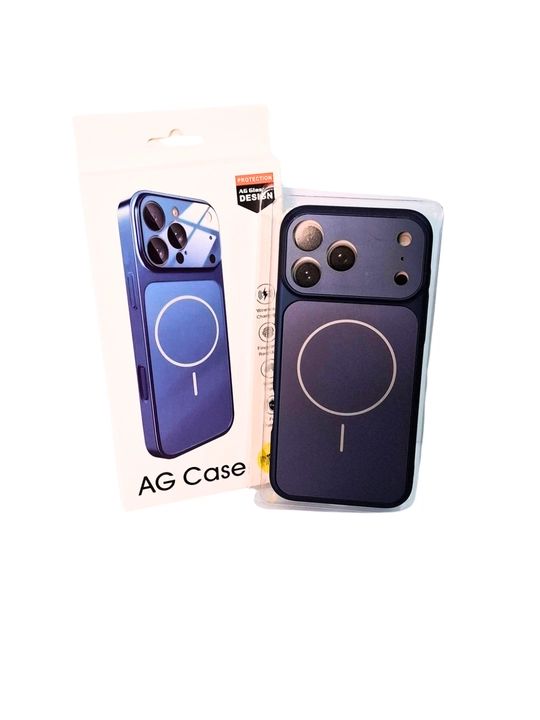 Чехол для iPhone 17 ProMax – Orange, Серий, Синий - 