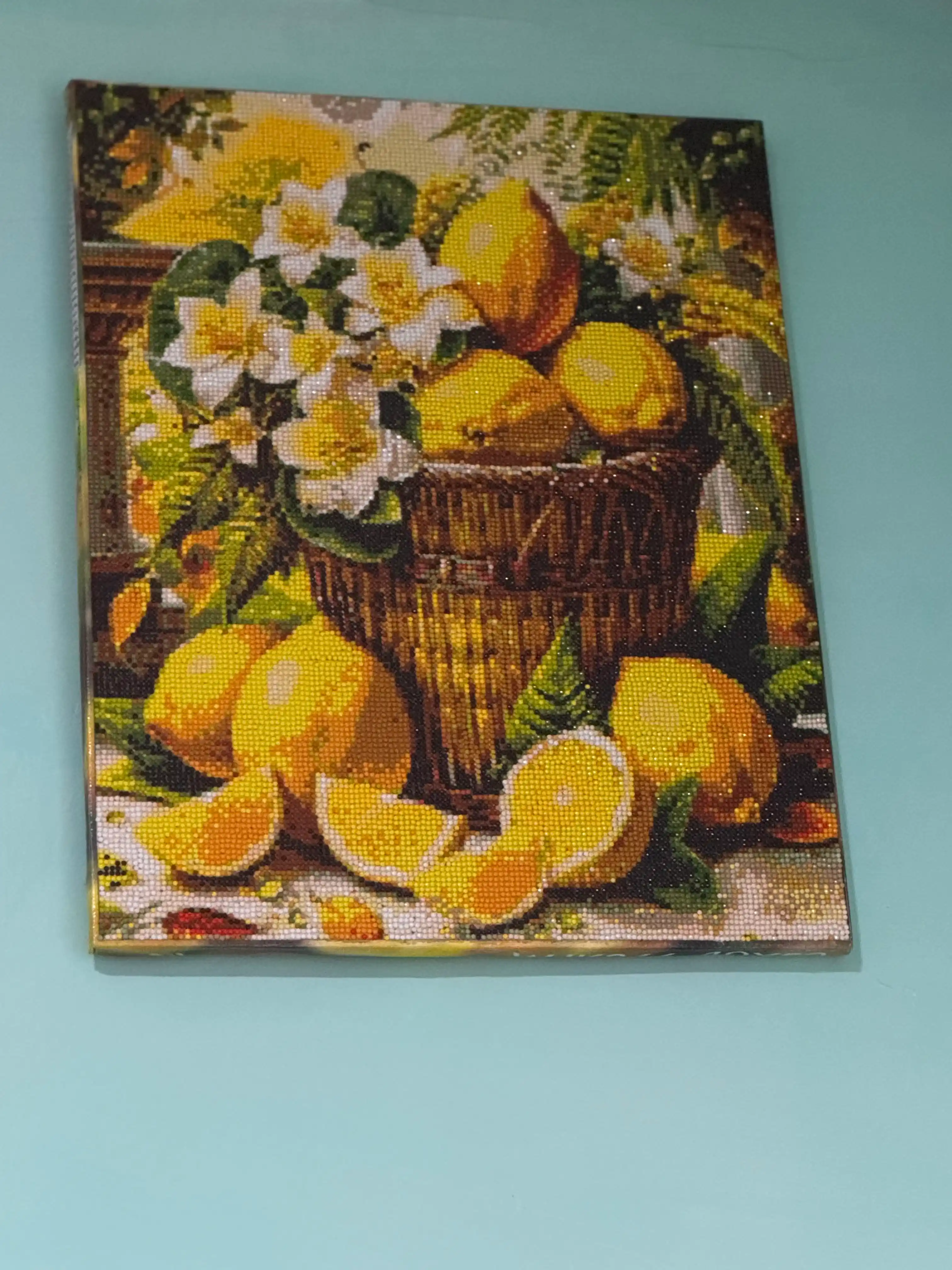 Olmosli mozaika Skystore Gullar, ramkalik asosga tortilgan, 40 x 50 sm