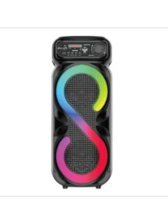 ZQS 4290. 4270.6227.6223 mikrofonli portativ Bluetooth kolonka, yorqin LED chiroqlar bilan