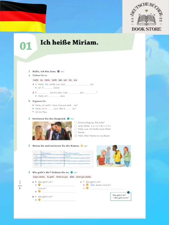 Momente A1 Deutsch Arbeitsbuch – Boshlang‘ichlar uchun nemis tili mashq kitobi (CDsiz)