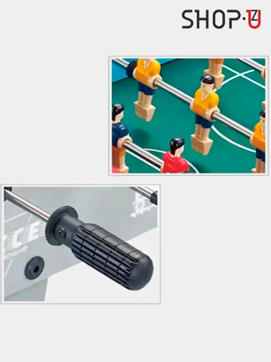 Oyoqchali stol usti hockey / futbol kikeri, 50x29 sm / 120x61x80sm / 142x76x88sm