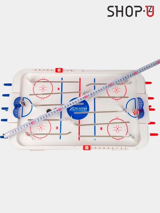 Oyoqchali stol usti hockey / futbol kikeri, 50x29 sm / 120x61x80sm / 142x76x88sm
