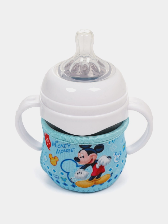Bolalar uchun oziqlantirish uchun shisha antikol shishasi, qopqog‘i va tutqichlari bilan, 120, 240 ml