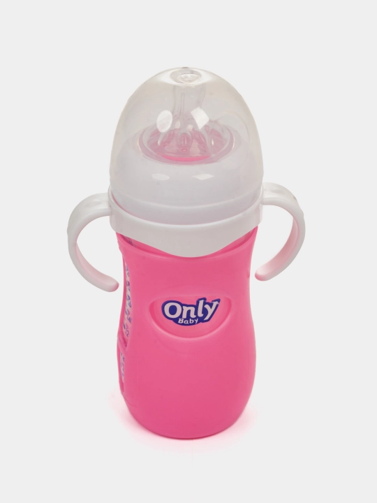 Bolalar uchun oziqlantirish uchun shisha antikol shishasi, qopqog‘i va tutqichlari bilan, 120, 240 ml