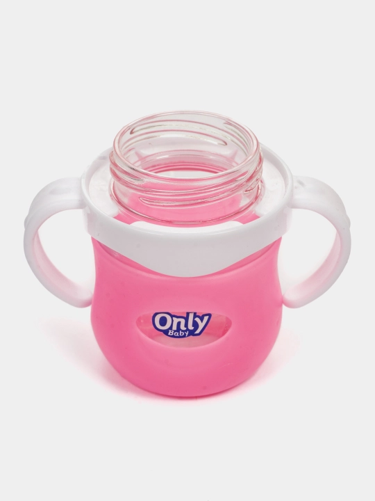 Bolalar uchun oziqlantirish uchun shisha antikol shishasi, qopqog‘i va tutqichlari bilan, 120, 240 ml