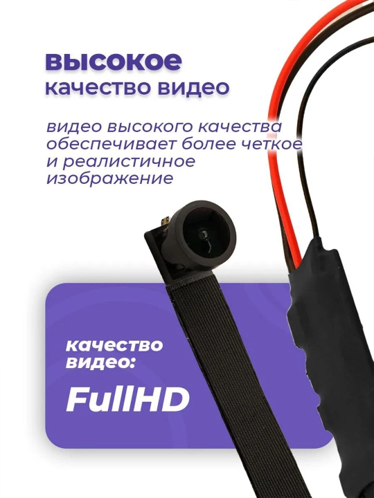 Мини WI FI широкоугольная камера на шлейфе 4К, ночное видение, карта памяти до 128 гб