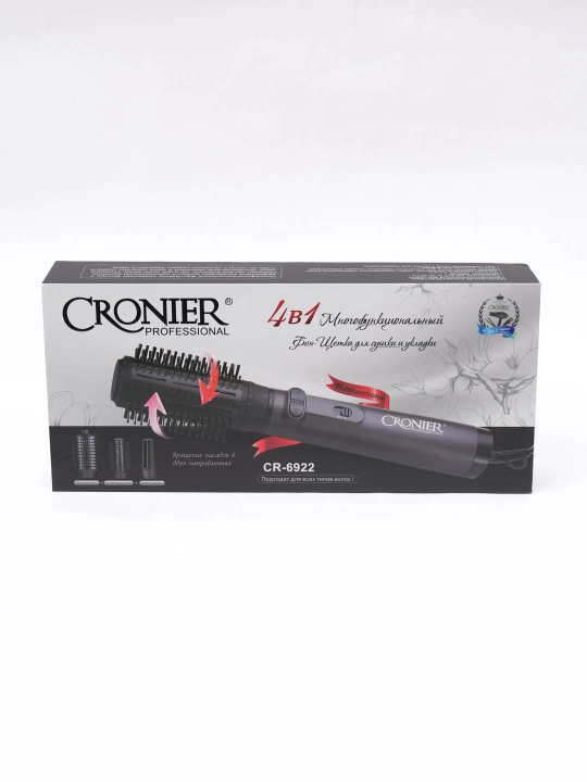 Cronier CR‑6922 sochlarni tez va qulay quritish, turmaklash uchun universal fen‑shchetka