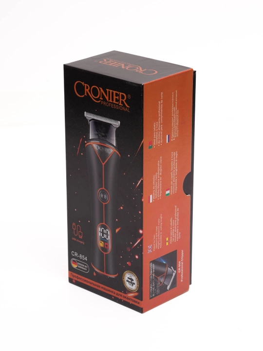 CRONIER Professional soch va soqol uchun trimmer va barber mashinkasi, aniqlik bilan