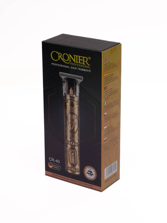 CRONIER Professional триммер и барбер-машинка для волос и бороды с высокой точностью
