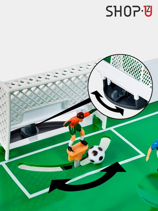 Oyoqchali stol usti hockey / futbol kikeri, 50x29 sm / 120x61x80sm / 142x76x88sm