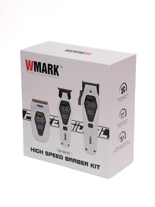 WMARK All-in-One набор барбер-машинки, для стрижки волос, бороды и усов сет для стайлинга