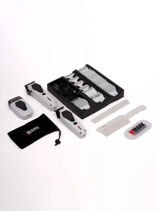 WMARK All-in-One набор барбер-машинки, для стрижки волос, бороды и усов сет для стайлинга