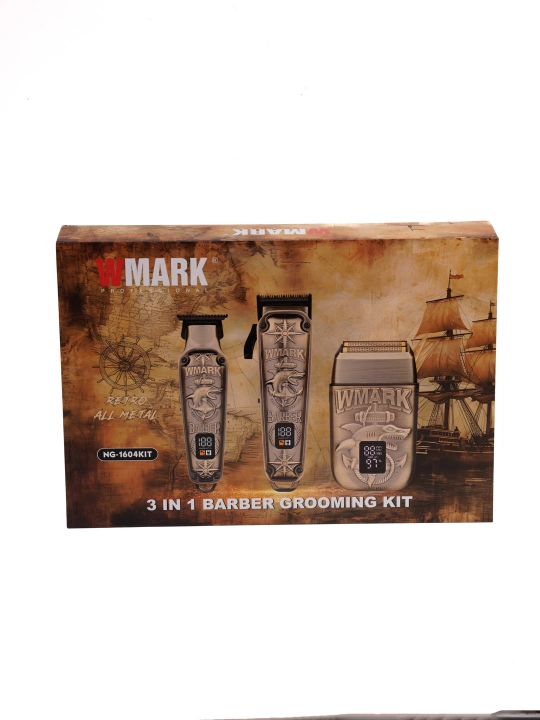 WMARK All-in-One набор барбер-машинки, для стрижки волос, бороды и усов сет для стайлинга