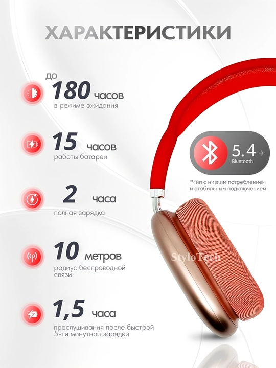 Simsiz quloqchinlar mikrofon bilan, katta to'liq o'lchamli naushniklar, Bluetooth