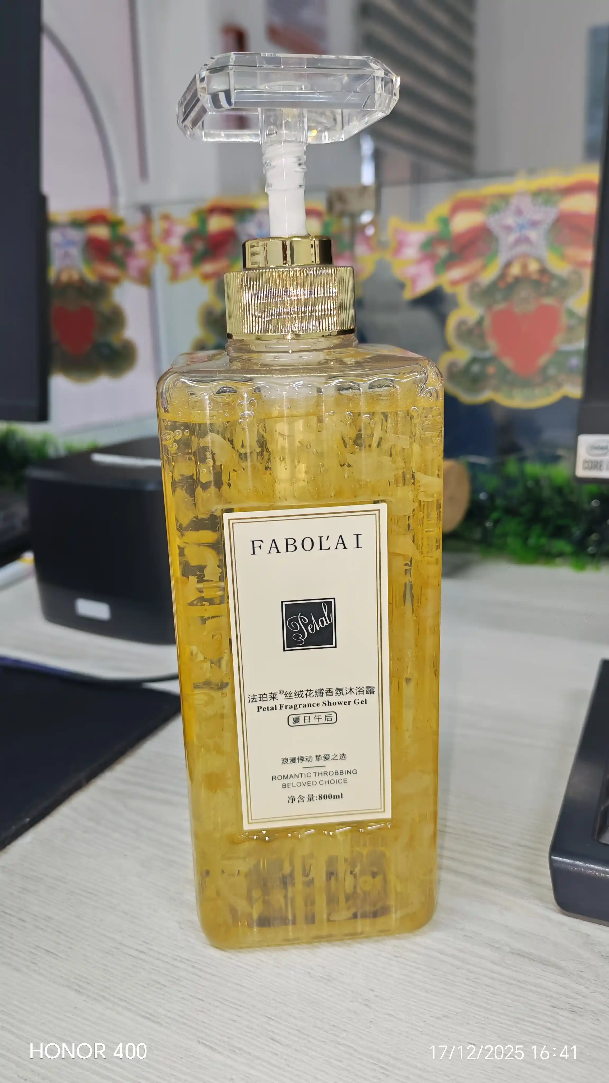 FABOL'AI 800мл, ароматный гель-скраб для душа - Rich Fragrance