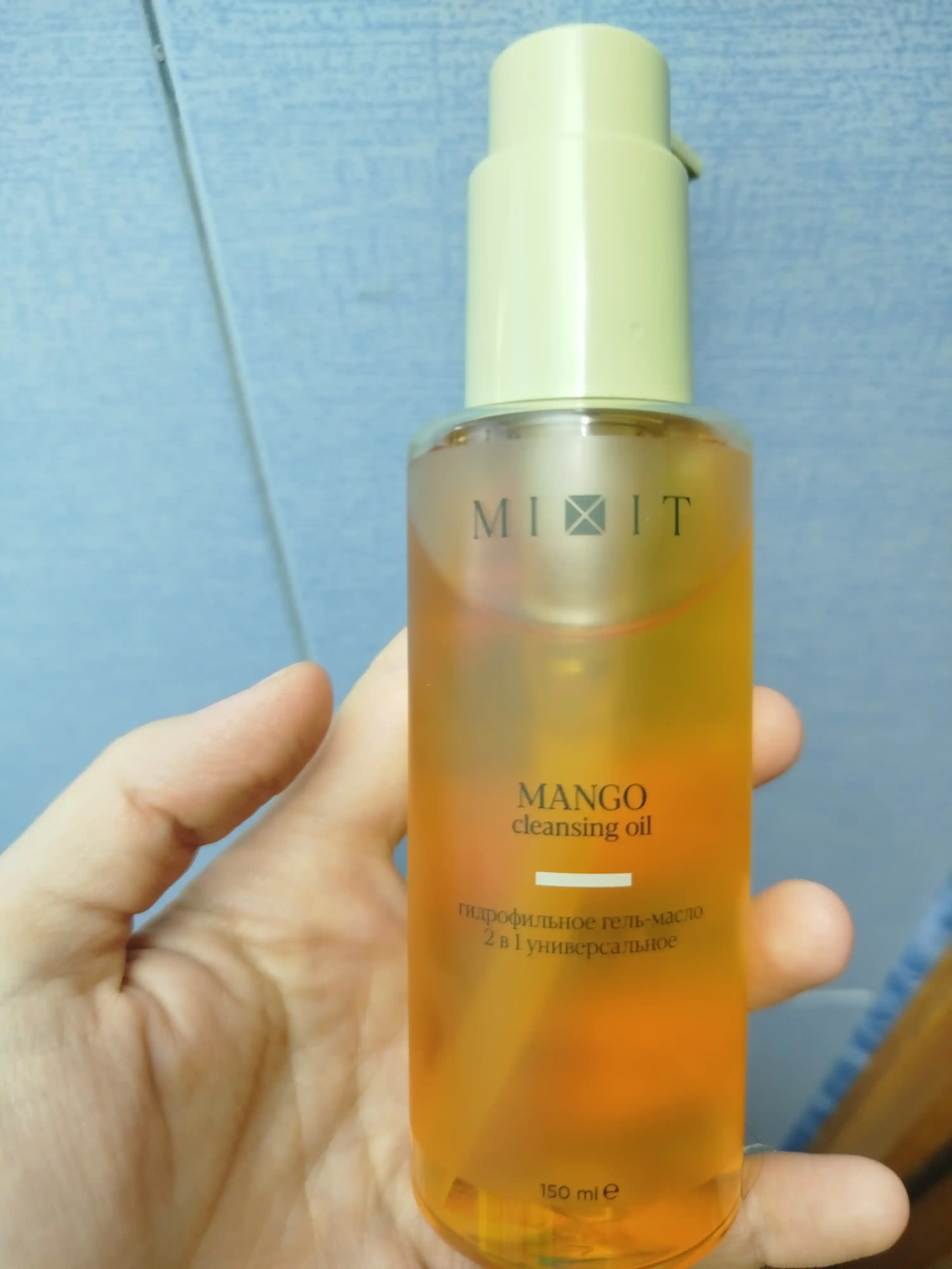 MIXIT Mango yuz yuvish uchun gidrofil gel-moy, yuz yuvish ko‘pigi, tozalovchi vosita