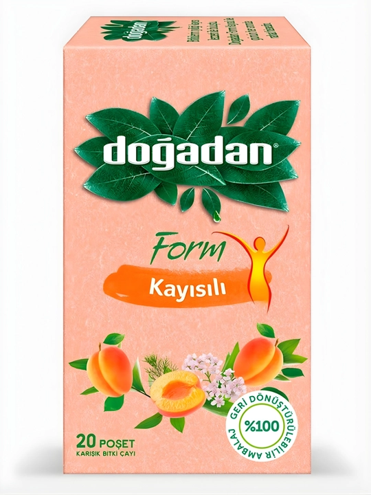 Турецкий чай Dogadan Form для похудения, пакетированный, 20 шт