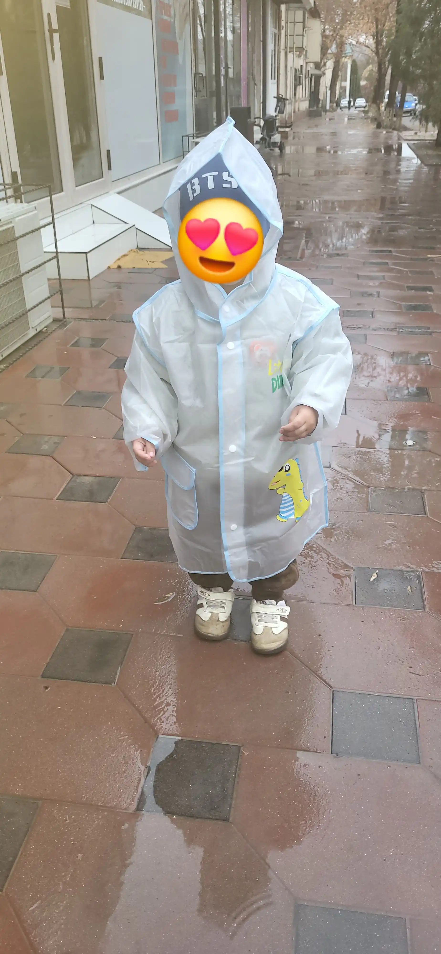 Дождевик детский, с капюшоном, для мальчиков и девочек, от 1 года до 7 лет
