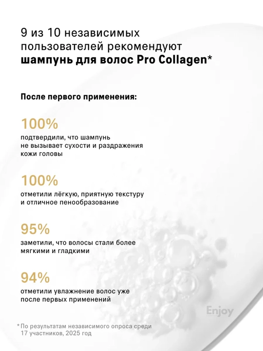 Шампунь для волос The Act, очищающий, оттеночный, бессульфатный, с коллагеном
