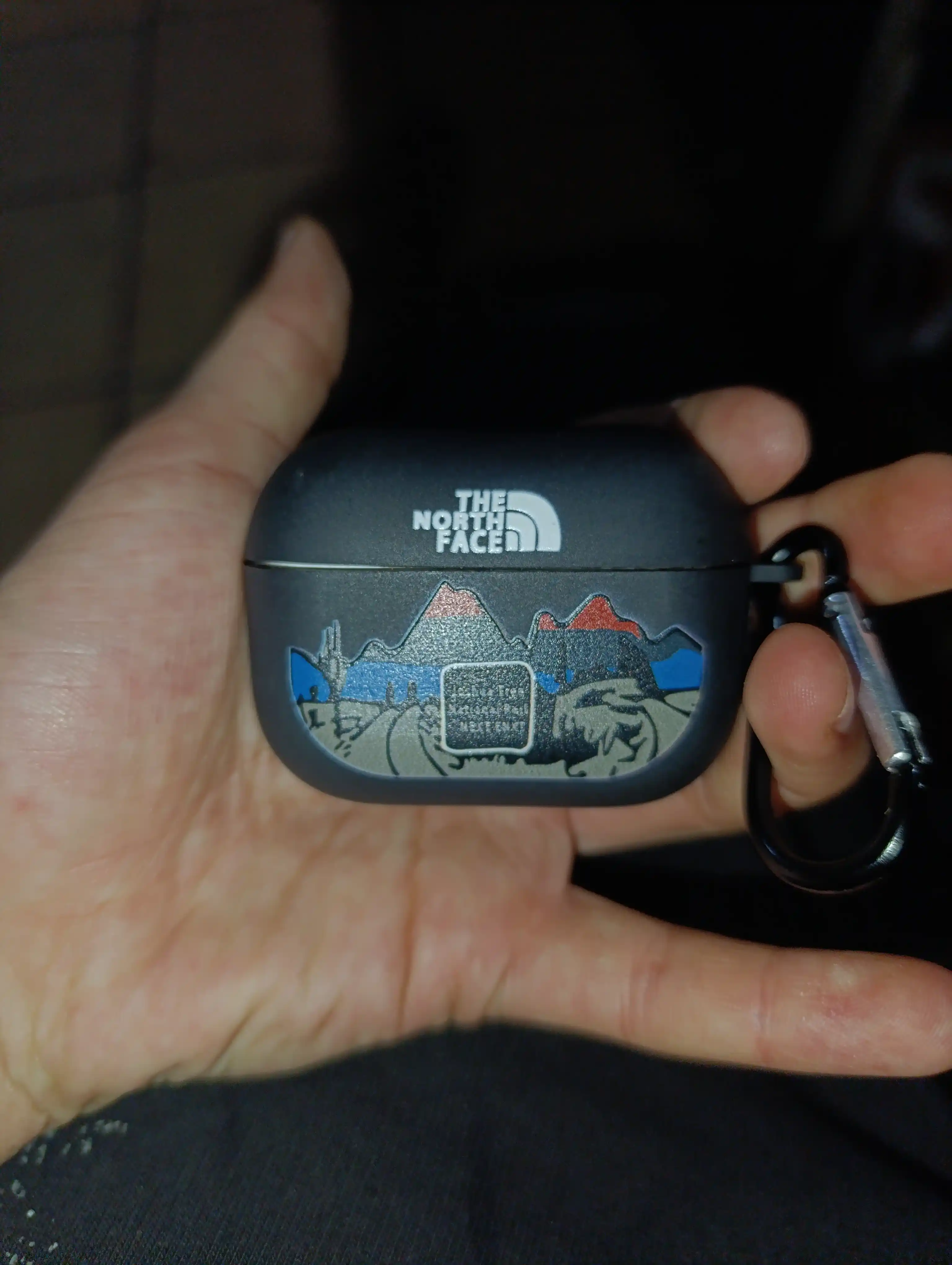 Чехол для наушников AirPods PRO, 3, 2 Pro, силиконовый, с притом The North Face