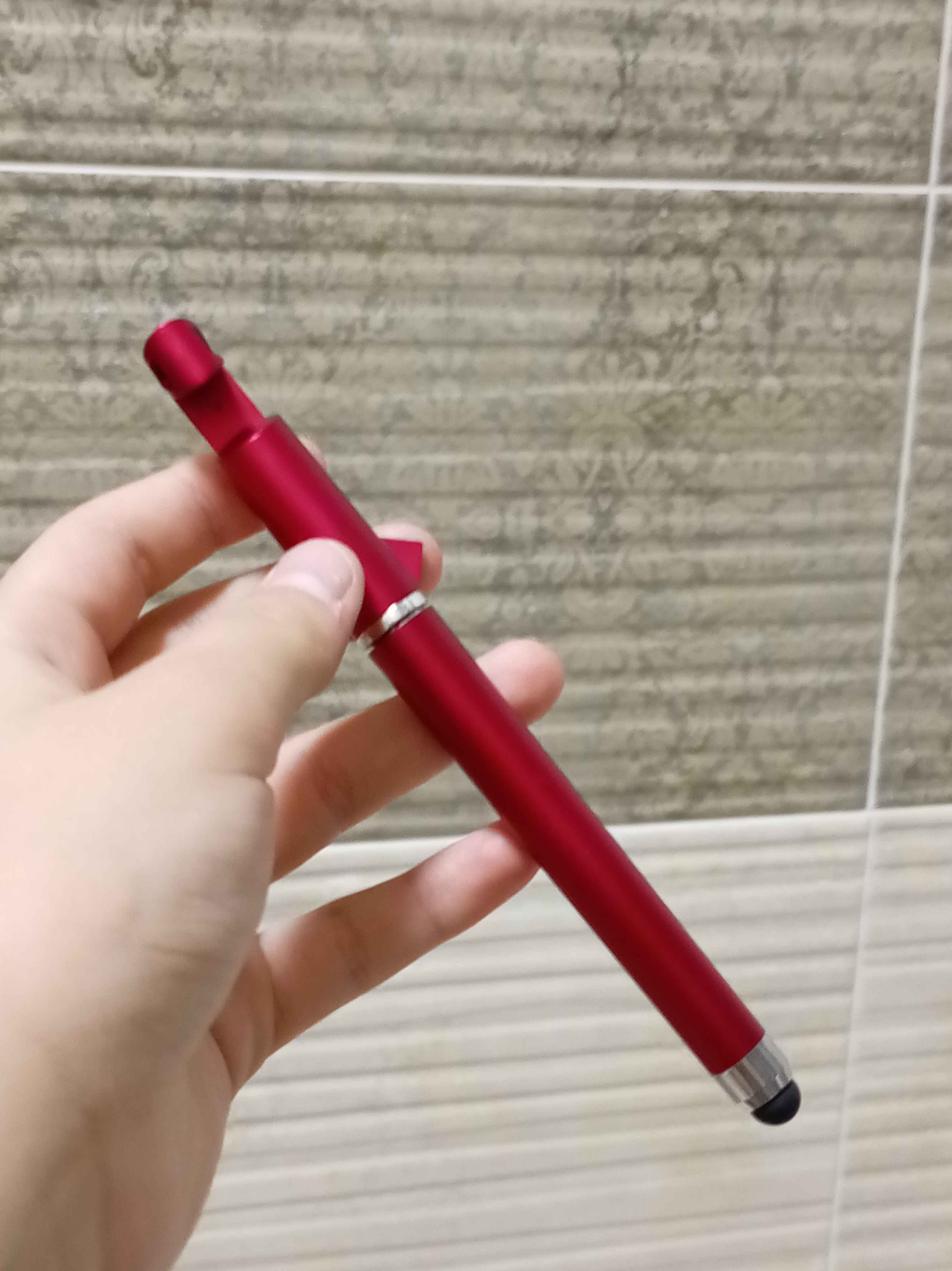 Sharikli qalam 3 tasi 1 da, stilus va smartfon ushlagichi, telefon stendi