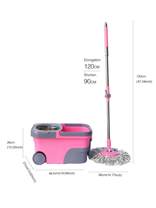 Швабра Spin Mop Turbo Smart ведро c отжимом, вращающаяся, для влажной уборки, микрофибра 