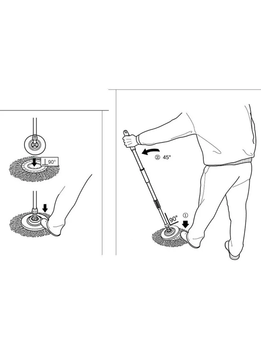 Швабра Spin Mop Turbo Smart ведро c отжимом, вращающаяся, для влажной уборки, микрофибра 