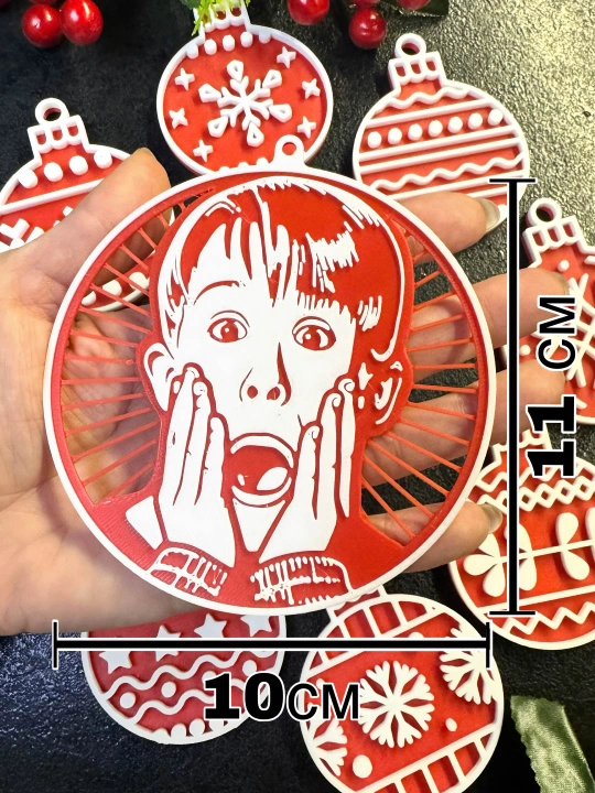 Новогодние игрушки из фильма "Один дома 2" набор новогодних игрушек и декорация