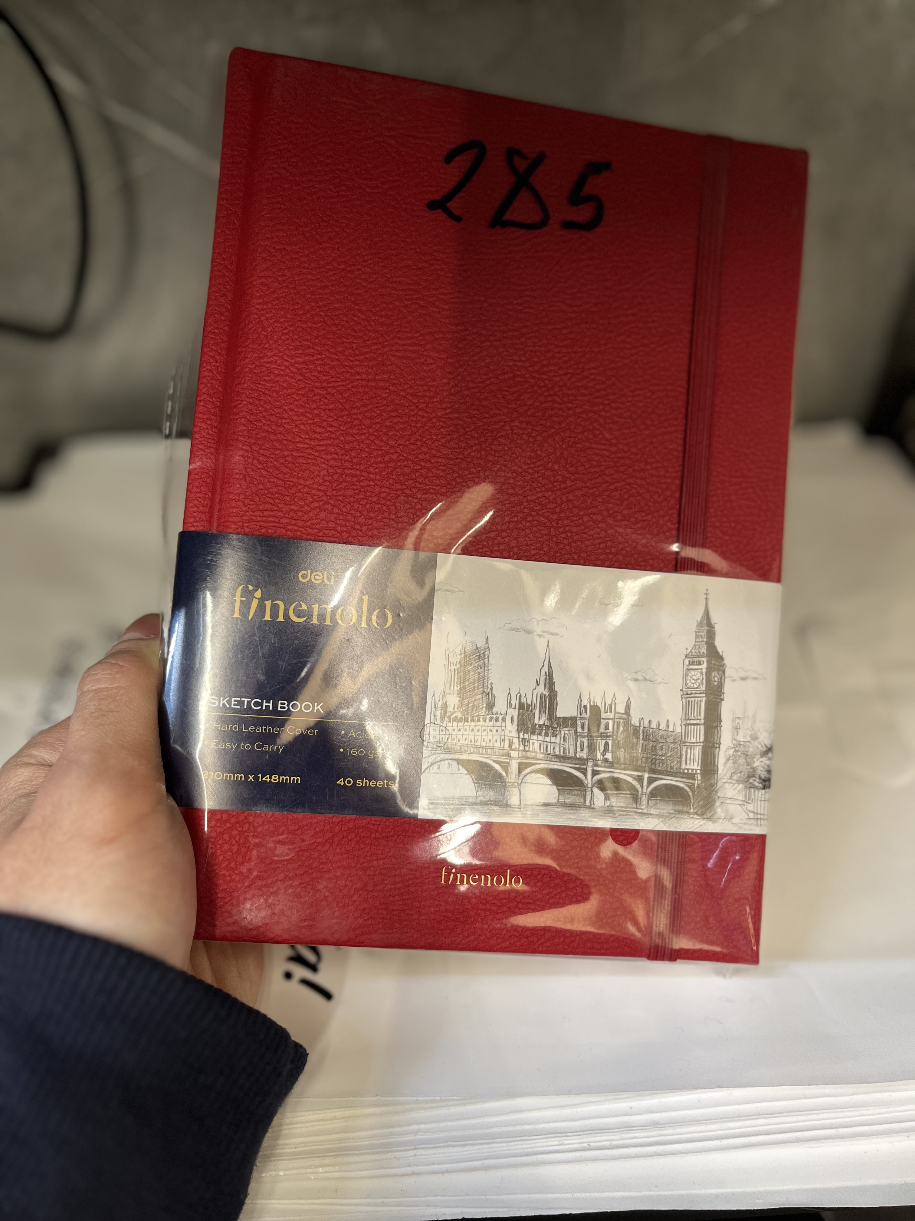Блокнот для скетчинга 12*12см 40л 160гр EC285 Deli, 285-EC