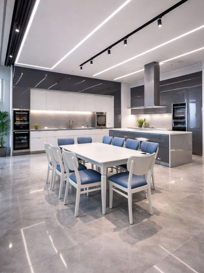 Комплект стола и стульев для кухни — LUXRA-RISHOTKA-ГОЛУБ-10