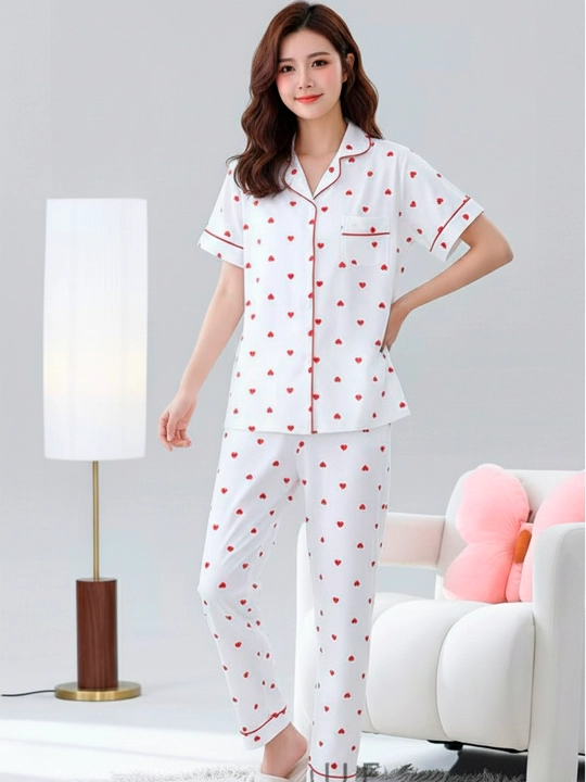 Ayollar uchun pijama, uy kiyimi, printli, turli xil rang va naqshlarda