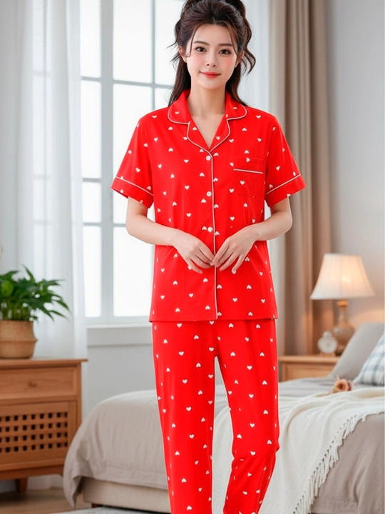 Ayollar uchun pijama, uy kiyimi, printli, turli xil rang va naqshlarda