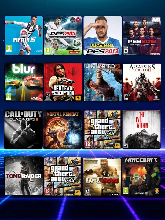 PlayStation 3 SuperSlim, 1 ta joystik, 15 ta oʻyinlari bilan