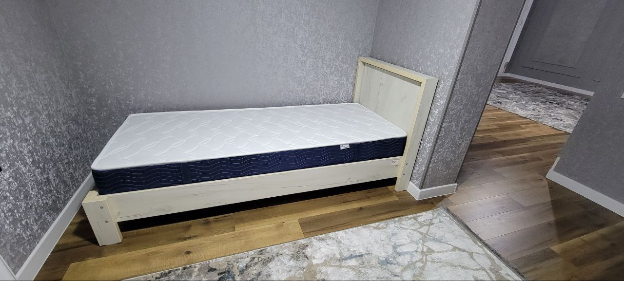 Кровать AIKO Elegant, односпальная, с ортопедическим матрасом, 206х90х90 см