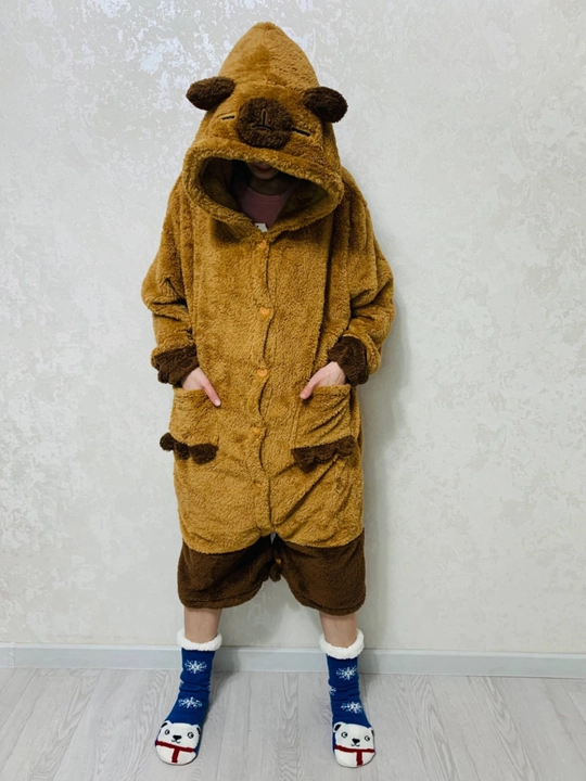Qizlar uchun kigurumi xalati bolalar, Kapibara