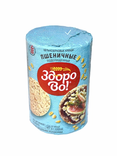 "Здорово!" Хлебцы цельно зерновые пшеничные подслащенные, 100 гр — ВЯТСКИЙ-JMNGGFBK