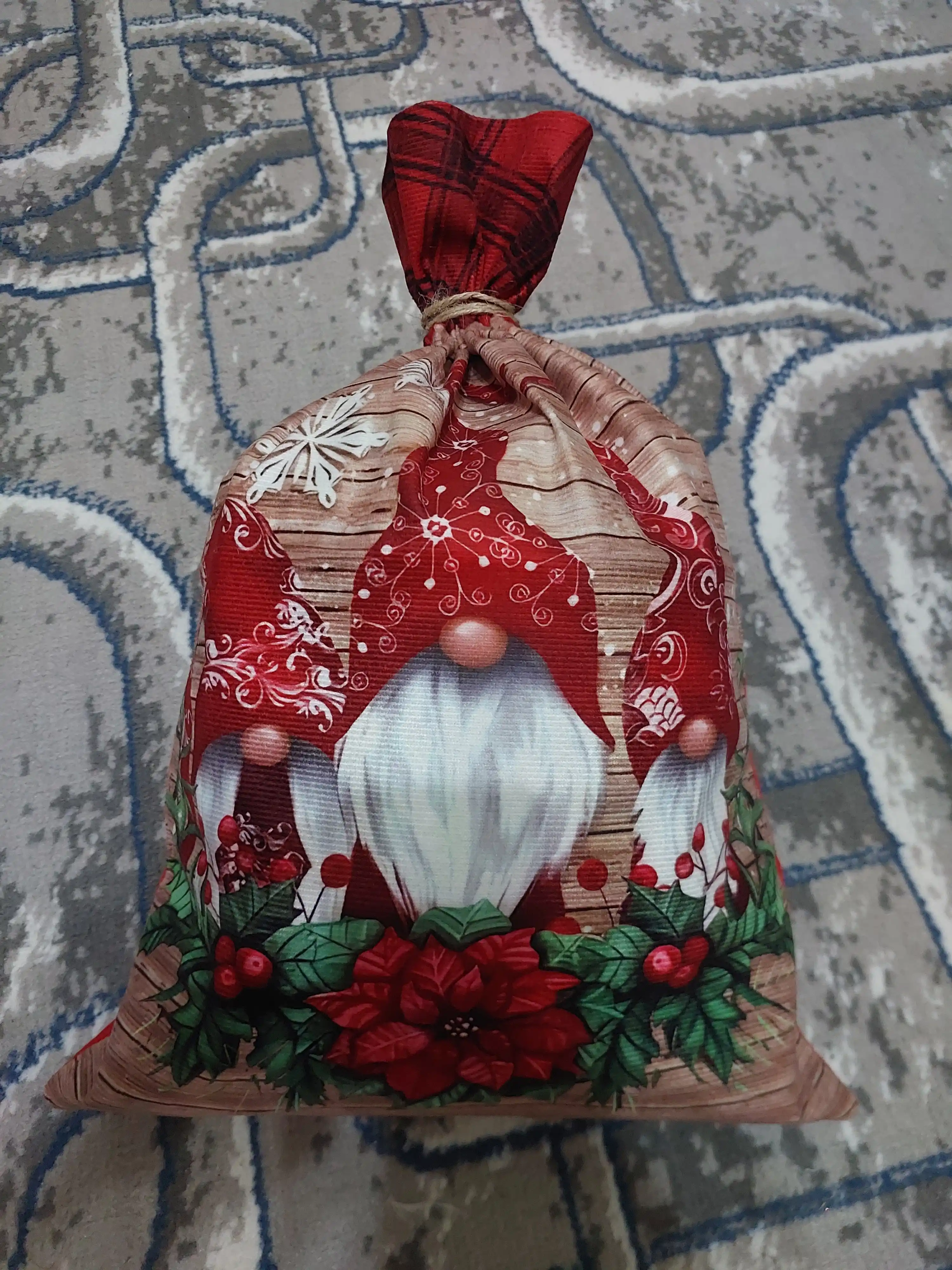 Yangi yil sovg'a sumkasi, qalin material
