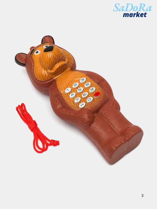 Игрушечный телефон Маша и Медведь, музыкальный