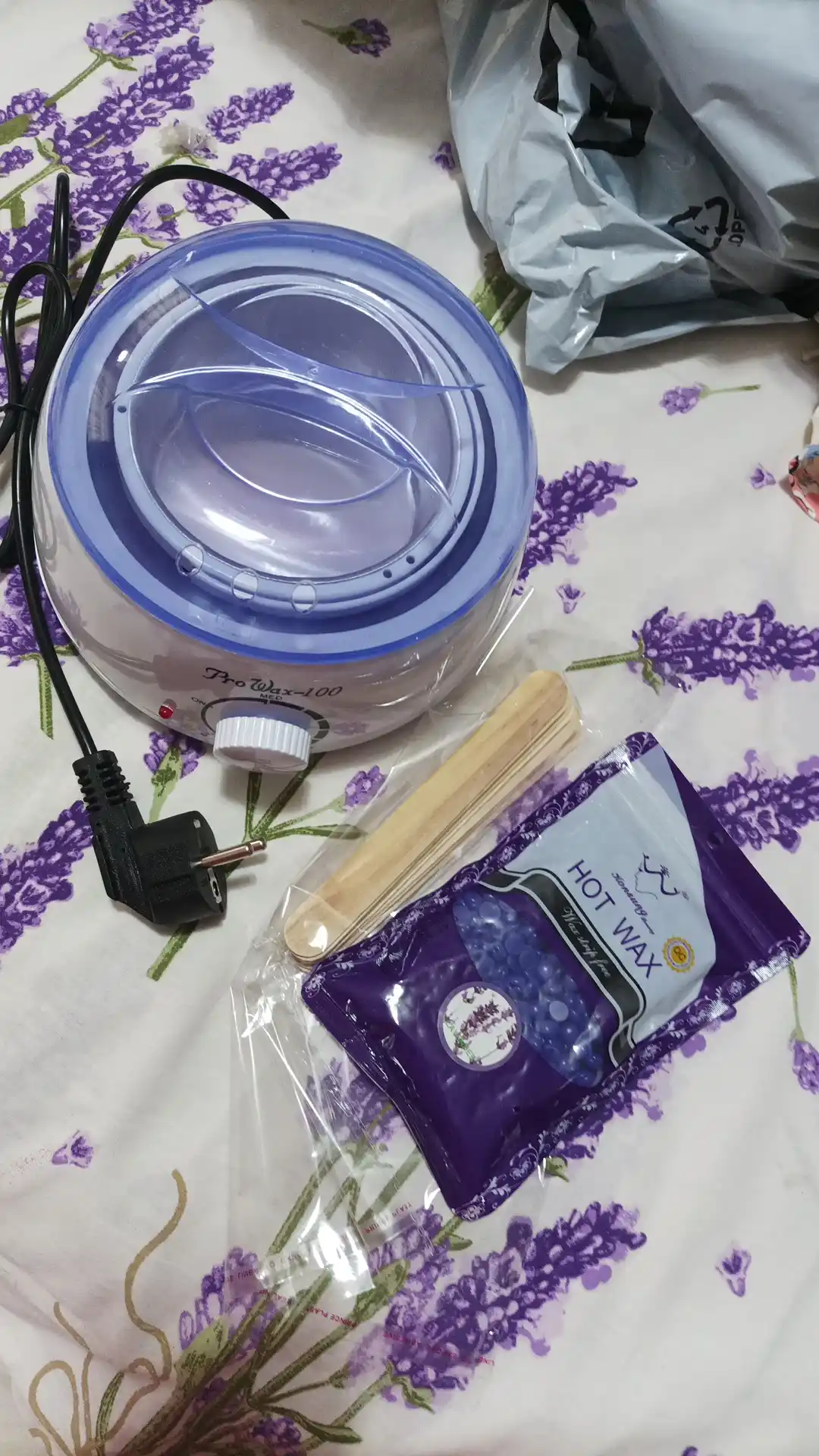 Депиляционный набор Pro Wax: депиляционный воск 100 гр, палочка 6 шт